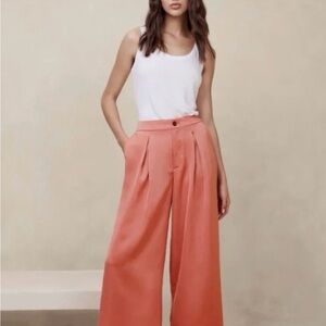 Banana republic factory Coral Wide-Leg Pant